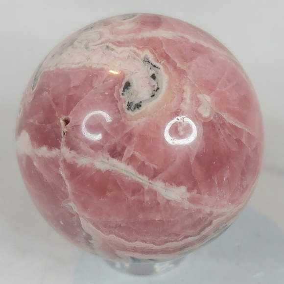 Rhodochrosite Sphere | Love • Emotional Healing • Joyful Energy - Picture 3 of 9